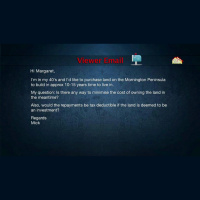 Investor Questions: Is there a way to minimise the cost of owning land for 10 to 15 years?