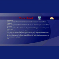 Investor Questions: Principal place of residence in both Singapore and Australia?