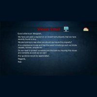 Investor Questions: At which point in purchasing a property should insurance be taken out?