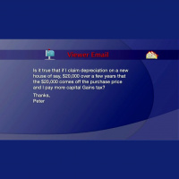 Investor Questions: Depreciation claims and their affect on capital gains tax?