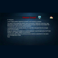 Investor Questions: Decks are no longer meeting current building standards?