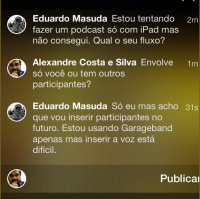 Fluxo de produção de podcasts EXCLUSIVAMENTE no iOS