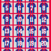 Especial dorsales FC Barcelona (1-24) / Calendario Adviento FC Barcelona / Preguntas sobre el Barça