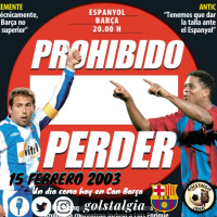 15/02/2003 Barça - Espanyol (Liga) Un día como hoy en Can Barça...