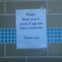 At what age can kids use public restrooms alone?