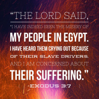 Exodus 3: God responds to suffering