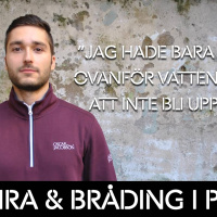 Mohamad simmade till friheten i Europa från kriget i Syrien