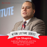 Ilya Shapiro on judicial abdication and the growth of government (12.1.16)