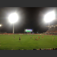 Michael Rischitelli kicks a cracking goal