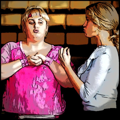 Maureen And Trisha See A Movie.