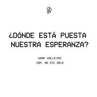 donde esta puesta nuestra esperanza?