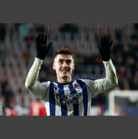 La reacción de Ander Barrenetxea a su gol con la Real Sociedad: Estoy muy contento, sobre todo por la victoria 