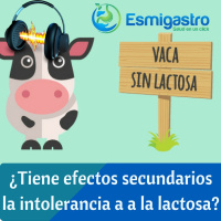 ¿Tiene efectos secundarios la intolerancia a a la lactosa?