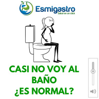 Casi no voy al baño ¿Es normal?