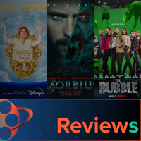 PFG Reviews (Morbius, Tiefe Wasser, The Bubble, The Eyes of Tammy Faye, Come On Come On, Our Flag Means Death)