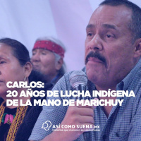 Carlos: 20 años de lucha indígena de la mano de Marichuy