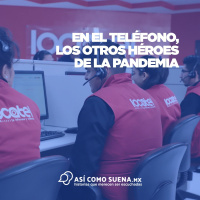 En el teléfono, los otros héroes de la pandemia