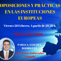Interconexiona 26/02/2016 Oposiciones y prácticas en las instituciones Europeas