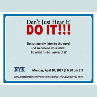 Now You Know: Dont Just Hear It! Do It!