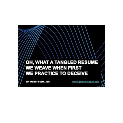 Resume Dna - Succeeding In Spite Of Yourself