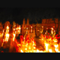 Day of the dead at Oaxaca cemetery