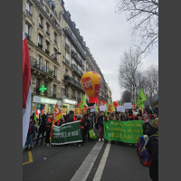 Protesting on the streets of Paris