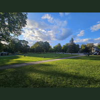 Ten minutes on a park bench 