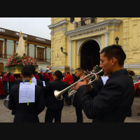 Religious procession in Lima