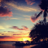 Sunset shoreline sounds