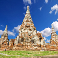 Temple sticks at Ayutthaya