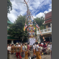 A celebration at Wat Ku Tao