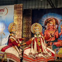 Red earth, white paint