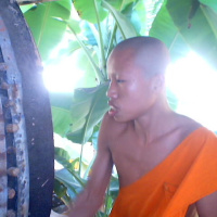 Monk chanting, Luang Prabang