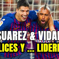 ARTURO VIDAL y LUIS SUÁREZ: felices y líderes, ¿en qué estaba pensando el BARÇA?