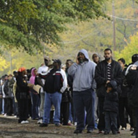 VOTING FOR OBAMA IN YOUNGS PARK
