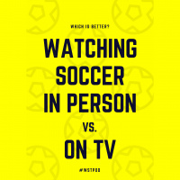 Watching soccer in person or on TV. Which is better?