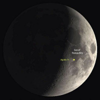 7/1/19 - The Crescent Moon of Apollo 11