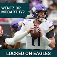 MCCARTHY OVER WENTZ: Root for JJ McCarthy to start over Carson Wentz on Sunday!