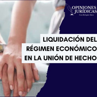 La liquidación del regimen economico de la union de hecho