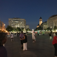Dancing Under The Stars at Freedom Plaza in Wash, DC, USA