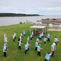 Inner Smile Tai Chi Club Visits Foxton Beach