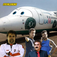 El avión del Chapecoense