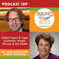 189: Added Sugars  Sugar Substitutes: Weight, Glucose  Gut Health – Dr. John Sievenpiper  Hope Warshaw