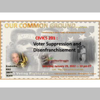 CIVICS 201 : Voter Suppression and Disenfranchisement