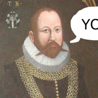 Tycho tog med sin älg på fest