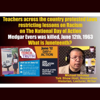 Teachers nationwide protest Laws restricting lessons on Racism Medgar Evers