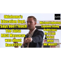 Oklahoma Supt. of Ed. CLAIMS Tulsa Race Massacre WAS NOT About Race???