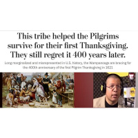 National Day of Mourning 400 years after Pilgrims have the 1st Thanksgiving 1621