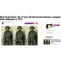 Sarah Rector the richest Black girl in America. Stacey Abrams scares GOP