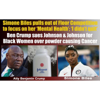 Ben Crump sues Johnson  Johnson for Black Women Simone Biles withdraws